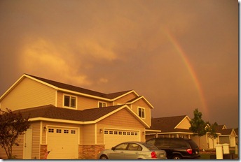 Sunset rainbow