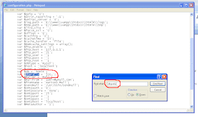 Error Prefix pada Joomla