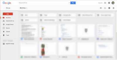 Google Drive Dashboard Index Page