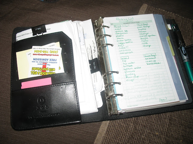 packing list, dashboard, planner dashboard, paper, planner, ring bound planner, tabs, Franklin Covey, Filofax, Philofaxy, 