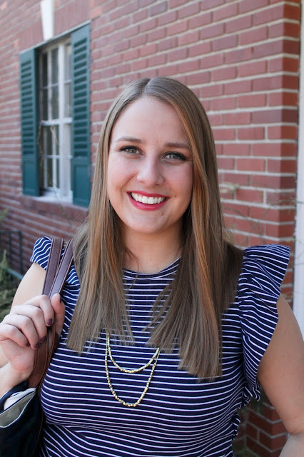 Navy & Chestnut Outfit Inspiration & JORD wooden watch