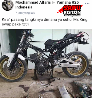 Seram, Yamaha MX King Ini Dimodif Swap Engine 