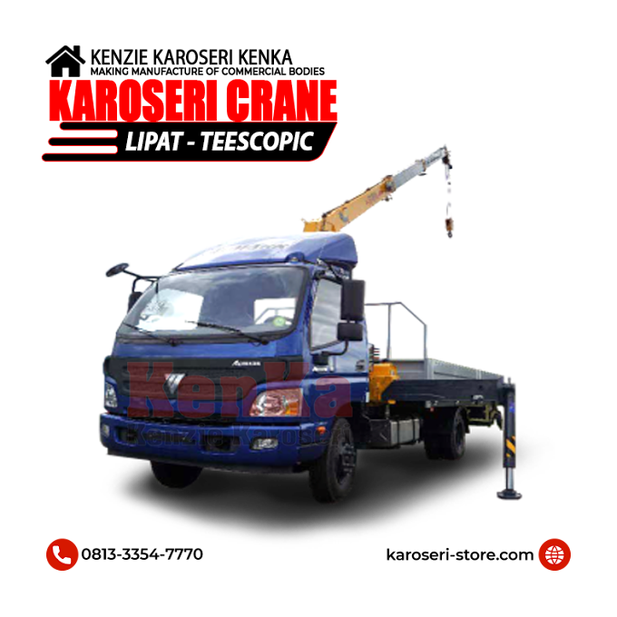 Harga Karoseri Crane Telescopic - Lipat : Jakarta - Bekasi - Bogor - Tangerang