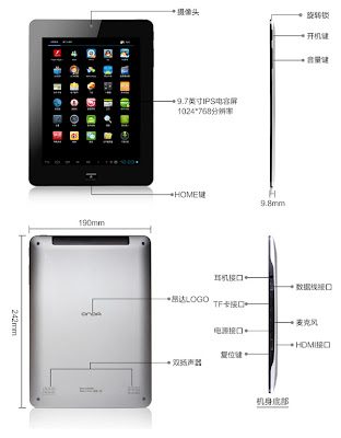 Tablet Android Onda murah VI 40 16GB