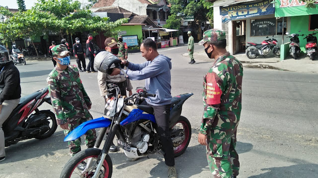 Kecamatan Manisrenggo Gelar Aksi  Peduli Penggunaan Masker