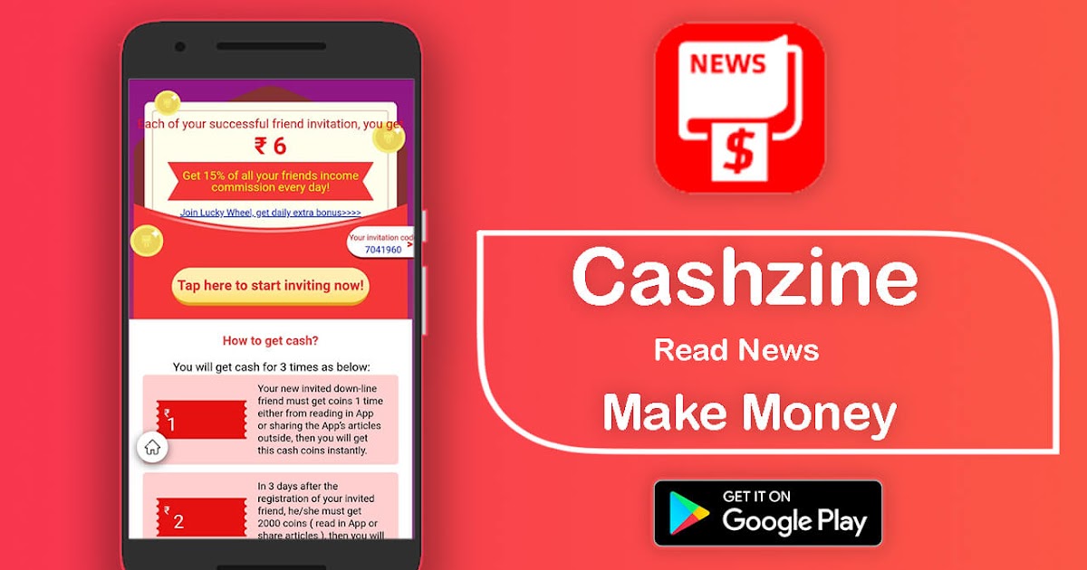 Earn Money with Cashzine Apk. - Earning Money Sites & Apps