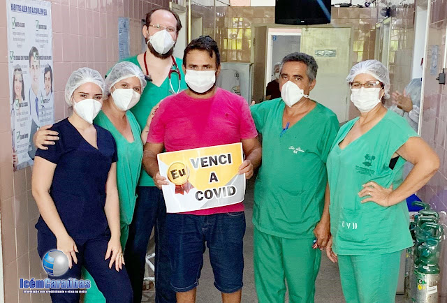 Caraubense de 49 anos vence a Covid-19 após passar 10 dias internado no Hospital de Caraúbas