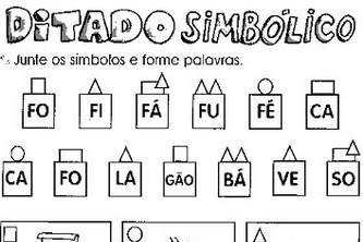 Ditados para treinar as Sílabas.