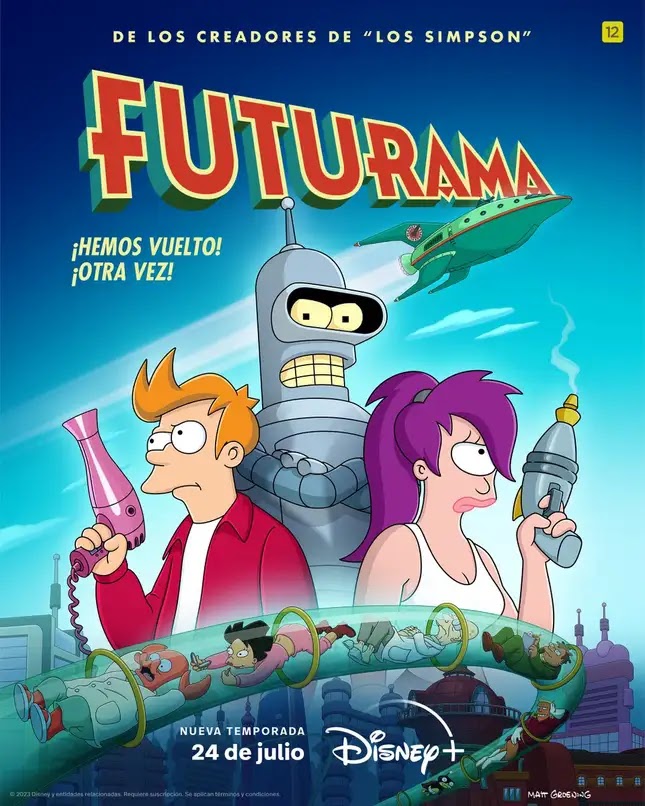 Futurama Temporada 1 a la 8 Dual 1080p