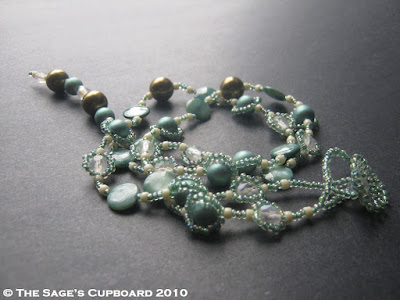 Pistachio Cream Necklace by The Sage's Cupboard