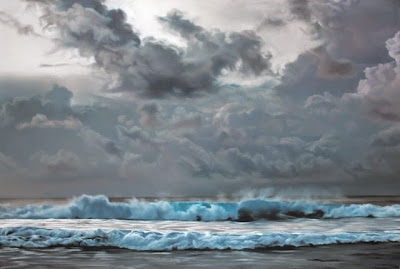 Pastel iceberg paintings , Zaria Forman