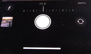 Photograph of the manual f/stop capability of the iPhone