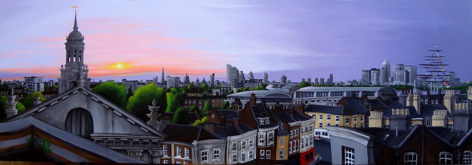 Daniel Worth Art: Greenwich Panorama