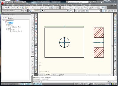 Tutorial de Autocad para cambiar la escala de la cifra de cota. Ejemplo antes del cambio