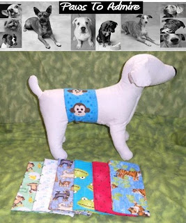 WASHABLE DIAPERS FOR MALE DOGS!