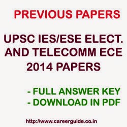 UPSC IES ESE ECE 2014 Papers With Answer Key