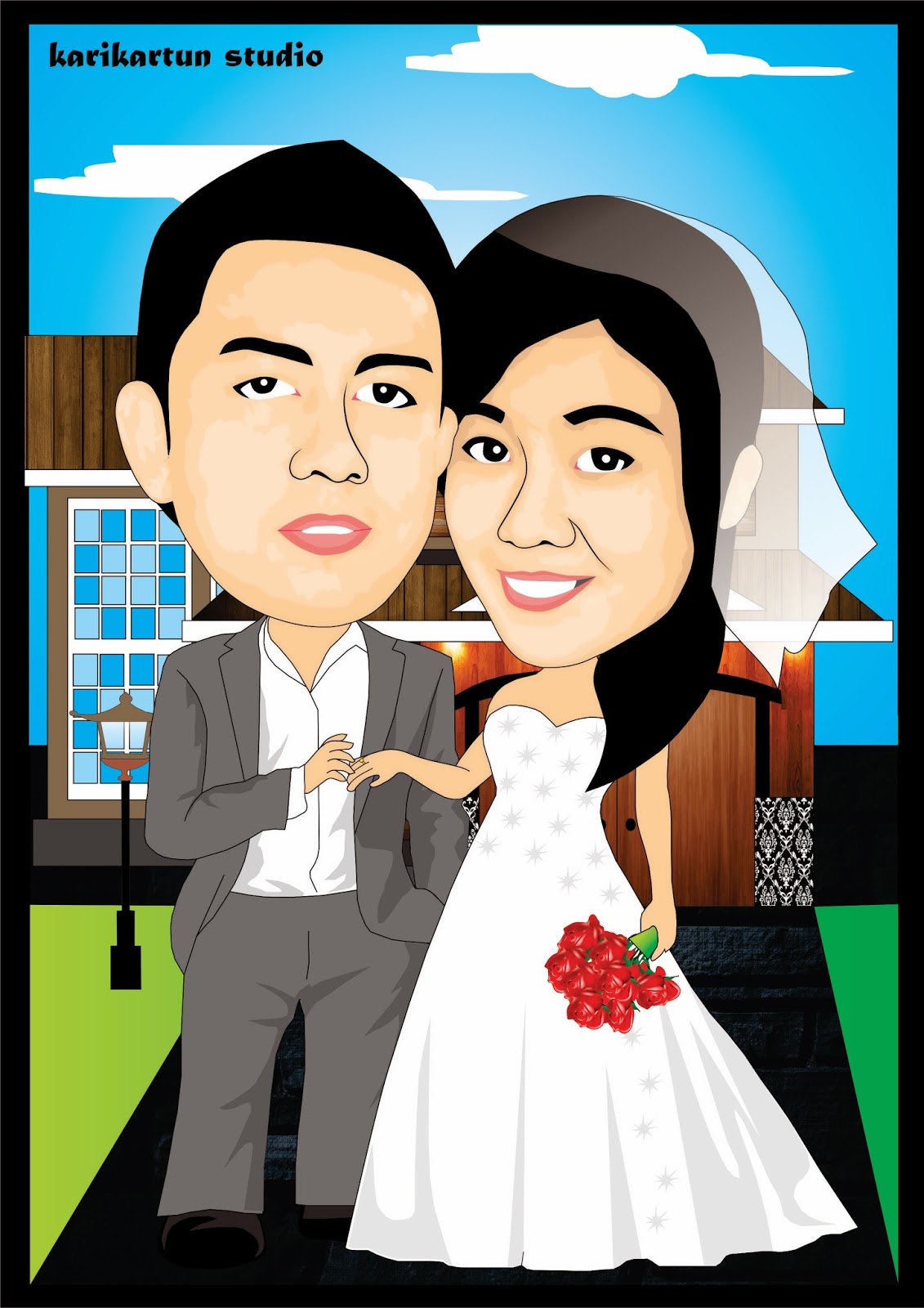 Karikatur Bisa Dijadikan Sebagai Hadiah Pernikahan Hadiah Wedding