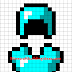 Minecraft Diamond Pixel Art / The minecraft map, diamond pixel art, was posted by jacob72902.