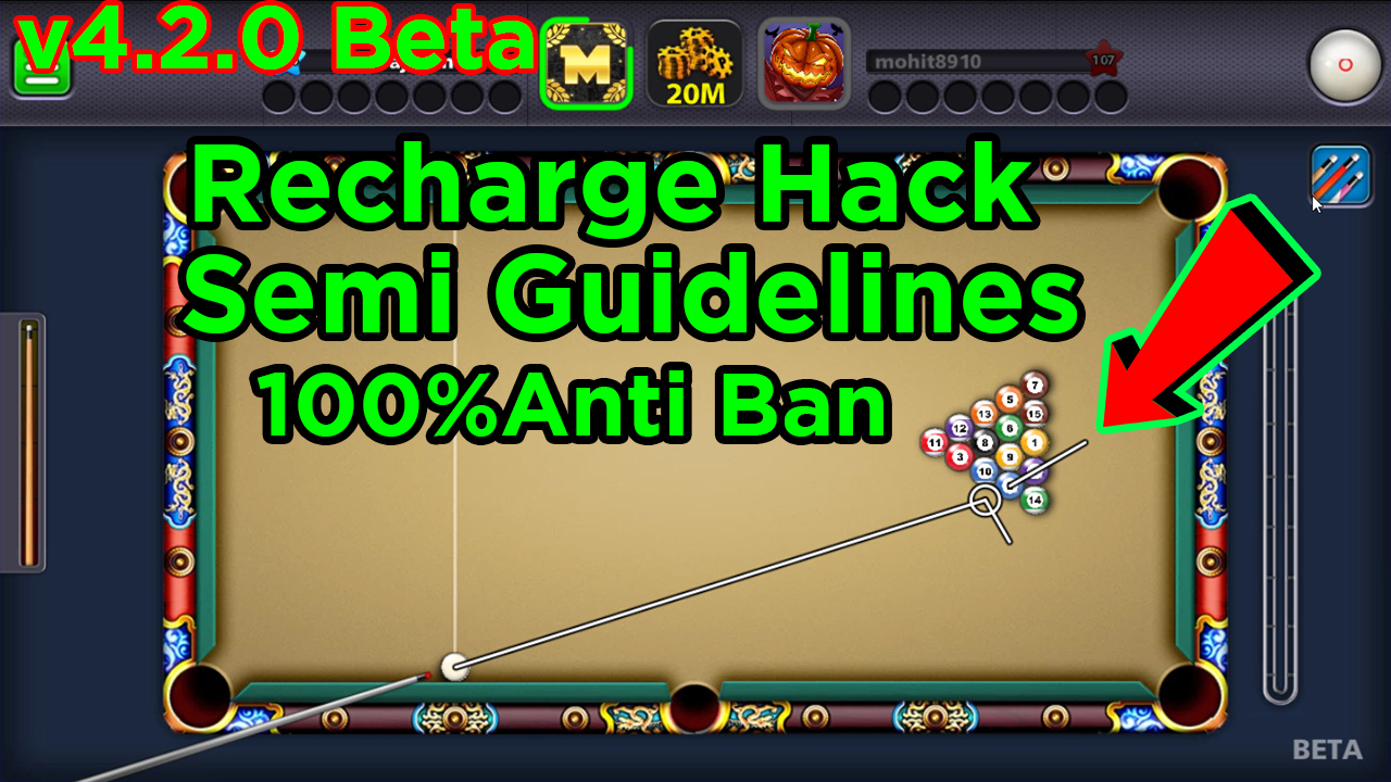 8 Ball Pool 4.2.0 Beta Recharge Mod - Mairaj Ahmed Mods - 