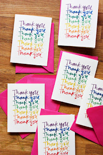 free colorful thank you card