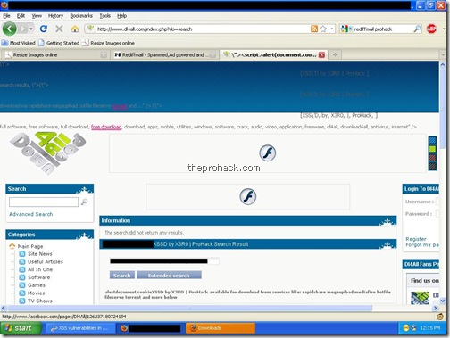 dl4all xss for everyone- theprohack.com