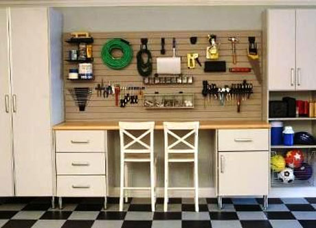 Tips for organizing the garage