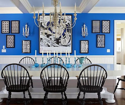 Dining Room Themed Blue