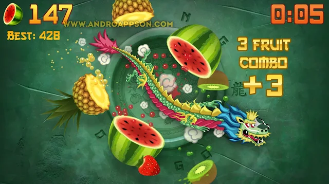 صورة (3) داخل لعبة Fruit Ninja
