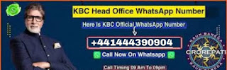 KBC Office Number Kolkata