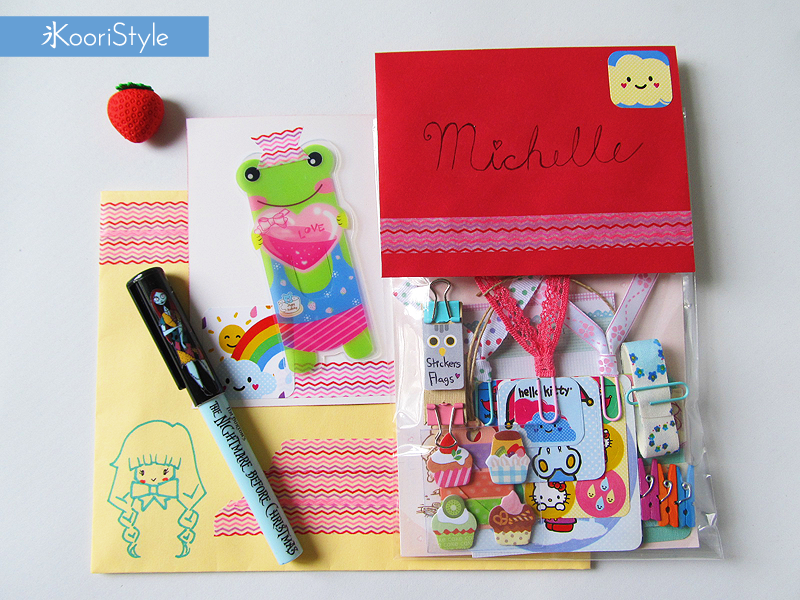 Koori KooriStyle Kawaii Cute Planner Handmade Amigurumi Happy Snail Mail PenPal Outgoing Stickers Stationery Goods Goodies Washi Deco Tape Sticky Note Notes Paper Clips