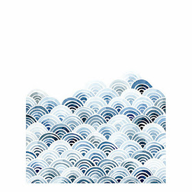 Yao Cheng Blue Waves print from Wicked and Weird blog