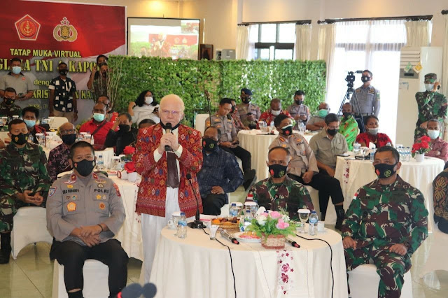 Korem 172/PWY Tatap Muka Virtual dengan Hadi Tjahjanto BersamaTokoh Agama di Papua