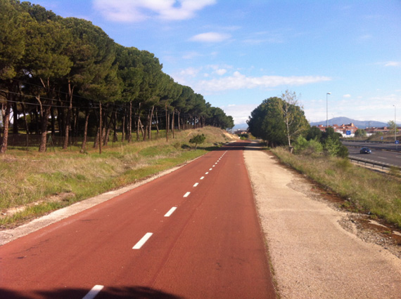 Ruta en bici de Madrid a Colmenar Viejo, mayo 2012