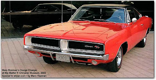 1969 Dodge Charger Red Car 