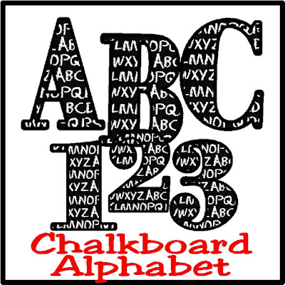 Scrapbook your child's school year with this fun Chalkboard alphabet with a black chalkboard and the ABCs written throughout.  Such a fun and free alphabet to download today. #blackboard #scrapbooking #backtoschool #alphabet #diypartymomblog