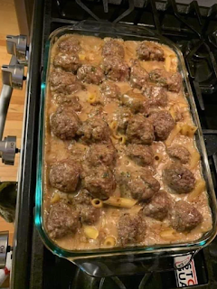 Swedish Meatball Noodle Bake