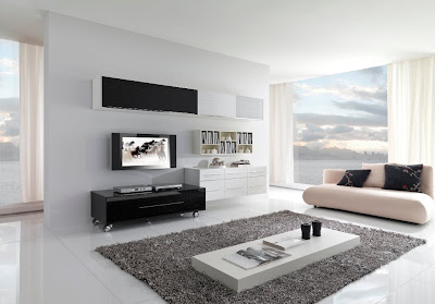  Living Room Furniture on Modern Black And White Furniture For Living Room From Giessegi