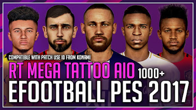 Gambar - PES 2017 Mega Tattoo Pack AIO 2020 by Rean Tech [ +1000 ] + Update 1