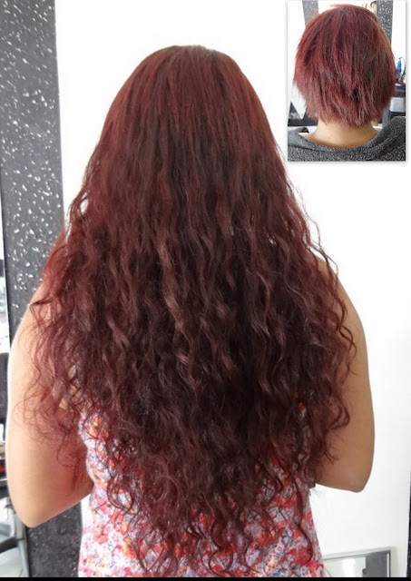 Mega hair vermelho