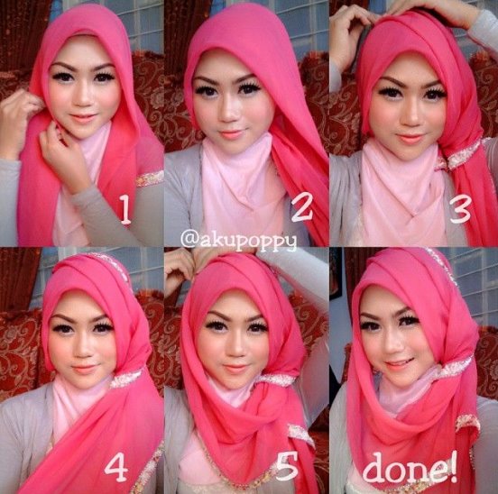 Konsep 40+ Tutorial Hijab Pashmina Untuk Kebaya Modern, Warna Jilbab