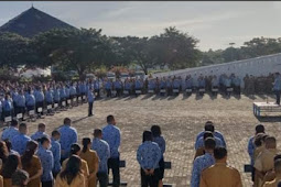 Jelang Akhir Masa Jabatan, Petrus  Fatlolon Sampaikan Pesan dan Kesan Saat Apel Bersama ASN 