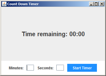 CountDown Timer In Java Netbeans