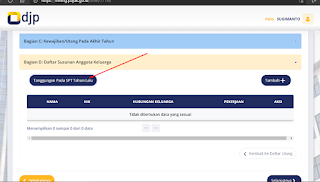 Susunan Anggota Keluarga lapor SPT