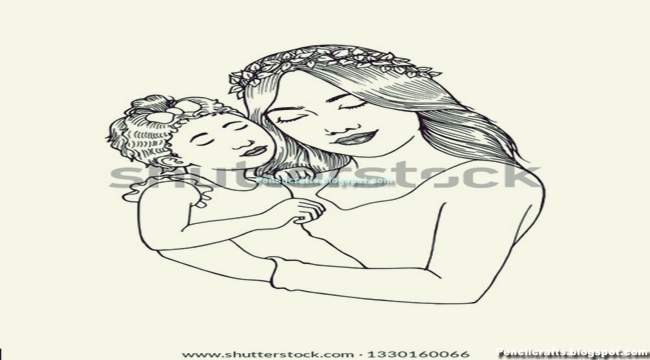 Mother And Child To Draw