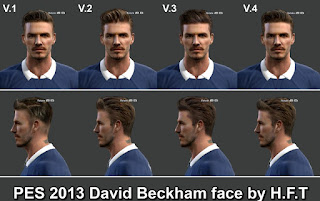 David Beckham face Pes 2013 by Vicen