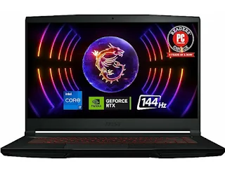 MSI Thin GF63 15.6" 144Hz Gaming Laptop: