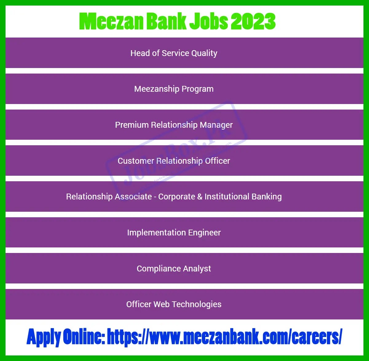 Meezan Bank Jobs 2023 - Latest Advertisement