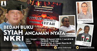 Hadirilah Bedah Buku "Syiah Ancaman Nyata NKRI" di Bandung