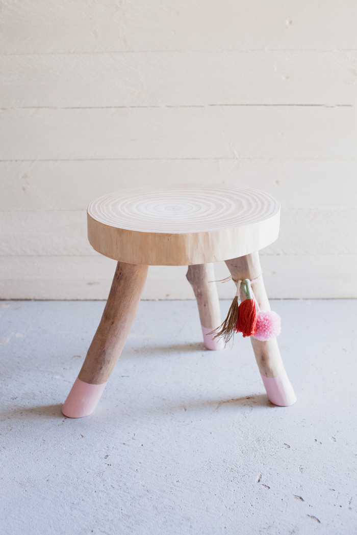 scandi wooden stool