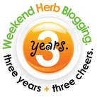 Weekend Herb Blogging Three Year Anniversary